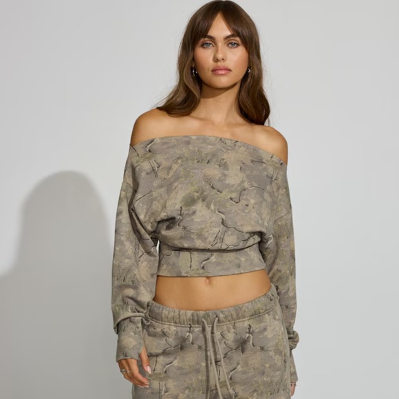 Garage Sweaters - Garage - SoftTerry Rib Off Shoulder Sweater